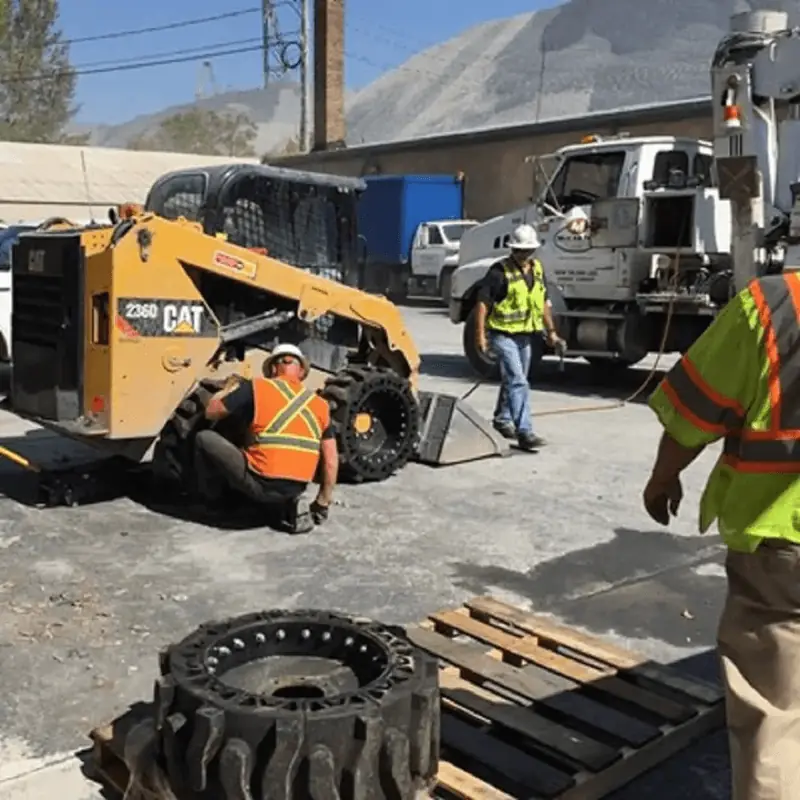 Forklift Tire Installation