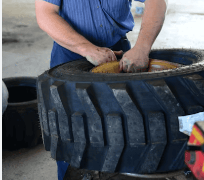 Skid Steer Tire Pressure Safety